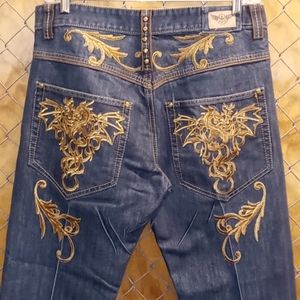 Members Property Embroidered Jeans